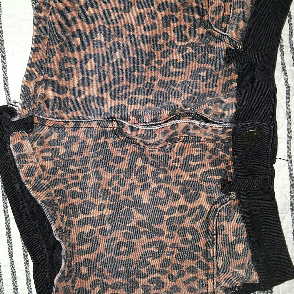 Cheetah print shorts